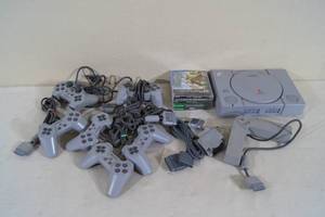 Sony Playstation Game System, Games and Controllers