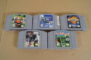 Nintendo 64 Games - Superman, PilotWings, BattleTanx