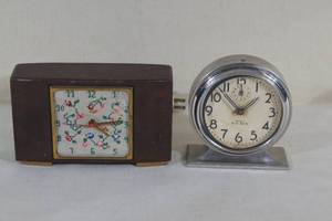 Big Ben Mechanical Alarm Clock, Antique GE Needlepoint Clock