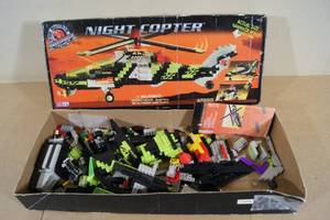 Pro Builder Night Copter Building Toy