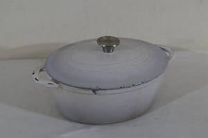 Vintage Crofton Enamel Coated Cast Iron Crock