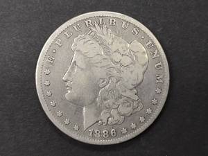 1886 S Morgan Silver Dollar...