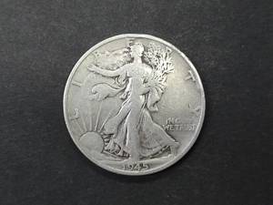 1945 S Walking Liberty Silver Half ...