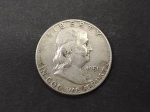 1951 Franklin Silver Half Dollar...