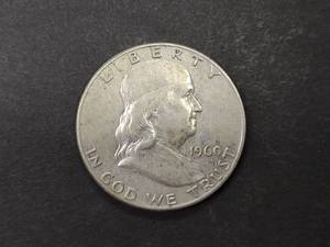 1960 Franklin Silver Half Dollar...