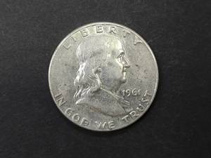 1961 Franklin Silver Half Dollar...