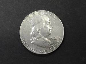 1963 D Franklin Silver Half Dollar...