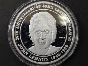 2005 John Lennon 1 Ounce Silver Coi...
