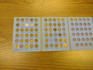 Lincoln Cents with Book, Starting 1...