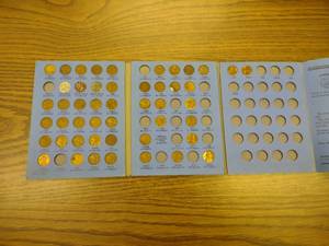 Lincoln Cents with Book, Starting 1...