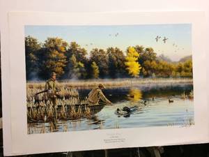 Triple Play by Rick Kelley Signed &amp Numbered Limited Edition Print Size With Border Approx 31x21