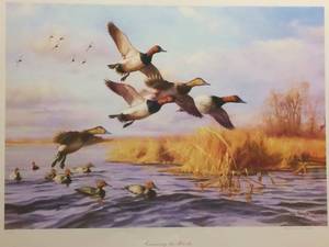 Canvasing the Blocks by Gary Moss Signed &amp Numbered Print Size With Border 29x23