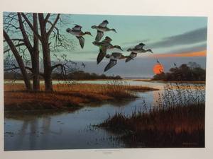 Little Bullets by Jerry Raedeke, Signed Print Size With Border 26.5x19