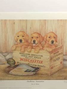 Smallarms Ammunition by Carl J. Melichar, Signed and Numbered Print Size With Border 23x19.5