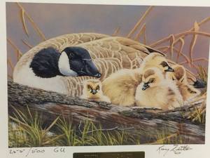 Geese Unlimited 10th Anniversary by Ray or Gary Signed &amp Numbered Limited Edition Print With STAMP - Size With Border 13x10