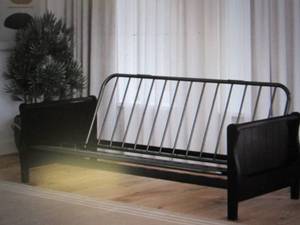 dhp wood arm fullsize futon open bo...