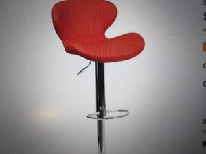 contemporary adjustable height red b...