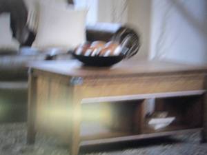 sauder carson forge lift top coffee...
