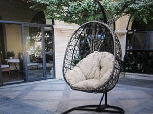open weave outdoor wicker hanging e...