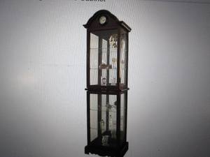 lighted curio cabinet open box need...
