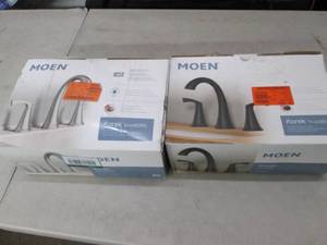 2 moen korek faucets 1 84468bl and ...