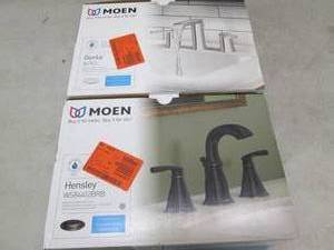 2 moen faucets 1 genta 84763 and 1 ...