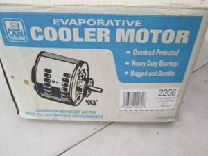 evaporative cooler motor open box ...