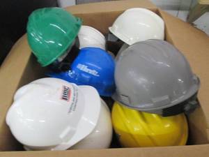 16 hard hats ...