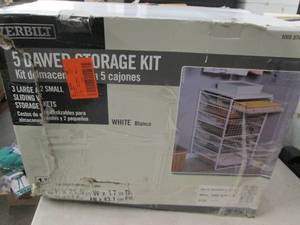 everbuilt 5 drawer storage kit open...