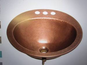 Bell Drop-In Handmade Copper Bathro...