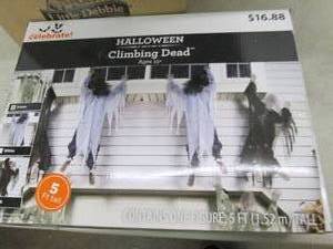 box of halloween items ...