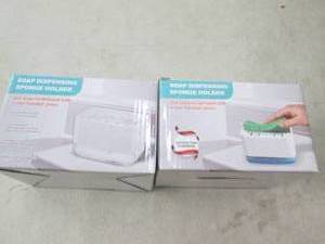 2 soap dispensing sponge holders ...
