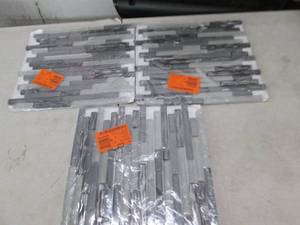 3 waves of grey mosiac tile 11.5 in...