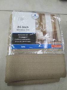 mainstays 84 inch window 4 piece se...