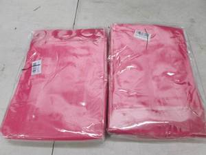 2 packages of 2 red blackout curtains
