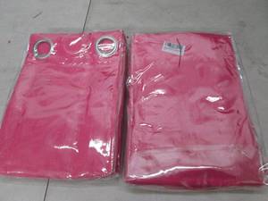 2 packages of 2 red blackout curtai...