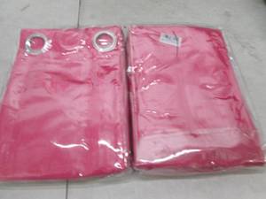 2 packages of 2 red blackout curtai...