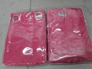 2 packages of 2 red blackout curtai...