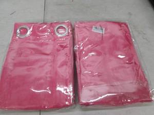 2 packages of 2 red blackout curtai...