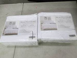 2 packs of 3 pc duvet cover sets qu...