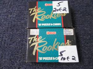lot 5 image: 2- 1987 Donruss The Rookies Card ...