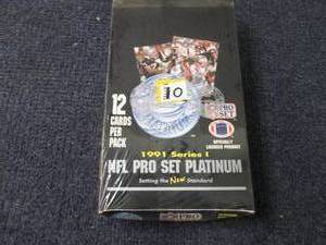 lot 10 image: 1991 Series 1 NFL Pro Set Platinum ...