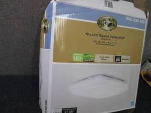 lot 50 image: Hampton Bay 12 in. 14-Watt Square L...
