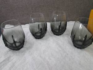 lot 79 image: SKELETON HAND STEMLESS WINE GLASS-1...