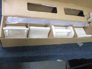 lot 129 image: Lenape Bone Porcelain Bath Hardware...