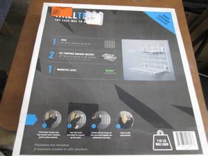 lot 137 image: Wall Tech 21 in. x 19 in. White Ste...