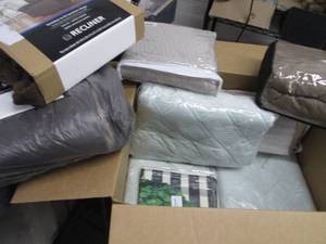 lot 156 image: Box of Assorted Furniture Covers...