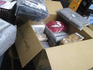 lot 157 image: Box of Assorted Furniture Covers...