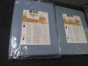 lot 169 image: 2- 60x120 inch Fabric Tablecloths...