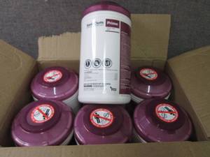 lot 178 image: Case of 6 -70ct Canisters Sani-Clot...